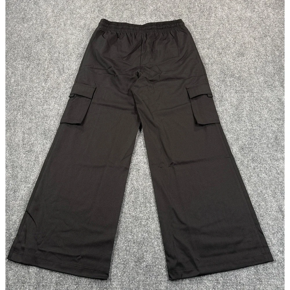 Jordan Girls Large 12-13 Years Cargo Wide‎ Leg Pants Black Utility Jogger NWT
